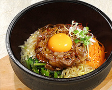 Stone grilled bibimbap