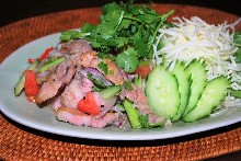 Pork and herb salad