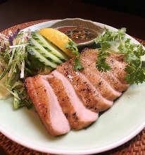 Charcoal grilled pork