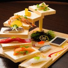 Assorted nigiri sushi, 7 kinds