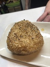 Grilled miso rice ball