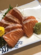 Fatty salmon sashimi