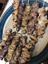 Assorted grilled skewers Assorted grilled skewers