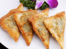 Fried garlic chive gyoza