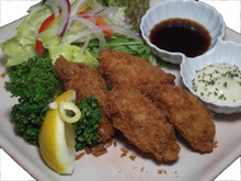 Deep-fried oysters