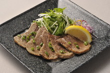 Grilled beef tongue