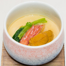 Seafood chawanmushi (steamed egg custard)