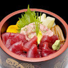 Tekka-Don - vinegared rice topped with sliced raw tuna