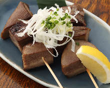 Beef tongue skewer