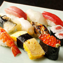 Assorted nigiri sushi