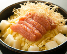 Rice cake and cheese monja