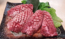 Thick-cut beef tongue