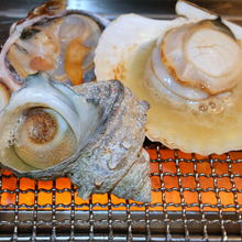 Grilled turban shell