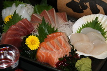 Assorted sashimi