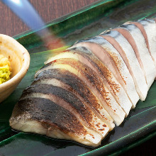 Seared pickled mackerel