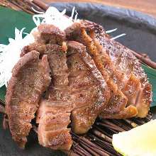 Grilled beef tongue