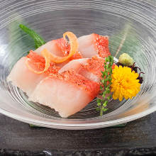 Alfonsino fish sashimi