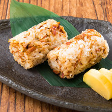 Grilled rice ball