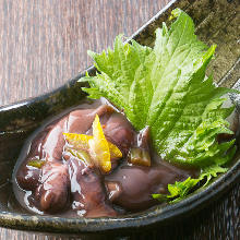 Firefly squid pickled in soy sauce