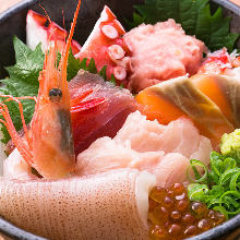 Seafood rice bowl