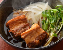 Simmered pork belly