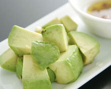 Sliced avocado