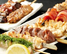 Assorted grilled skewers, 5 kinds