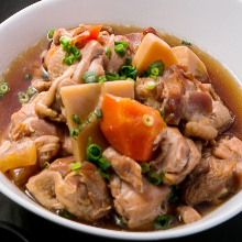 Simmered chicken with miso