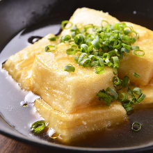 Deep-fried tofu in broth