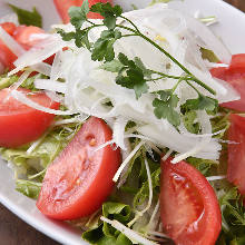 Whole tomato salad