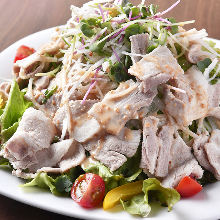 Kurobuta pork shabu-shabu salad