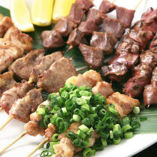 Assorted grilled skewers