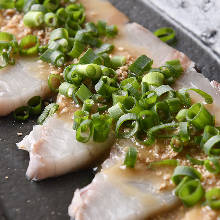 Sesame-flavored amberjack