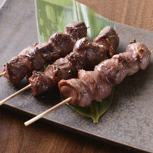 Grilled gizzard skewer