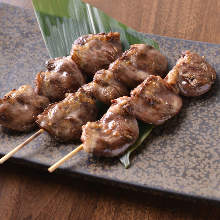 Grilled heart skewer