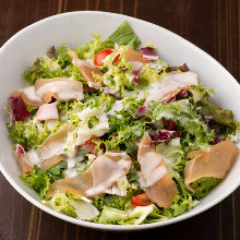 Duck loin caesar salad