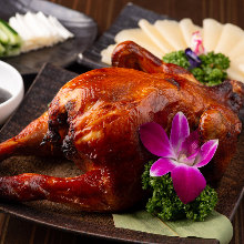 Roasted whole Jidori chicken