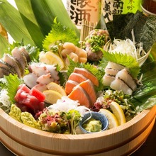 Assorted sashimi