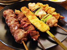 Assorted grilled chicken skewers, 5 kinds