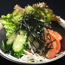 Mizuna salad