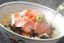 Shake chazuke(salmon and rice with tea)