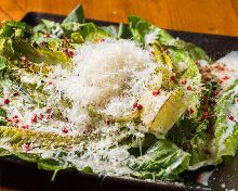 Caesar salad with romaine lettuce