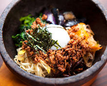 Stone grilled bibimbap