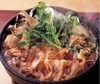 Chicken sukiyaki (cooked with various vegetables in sweet soy sauce)