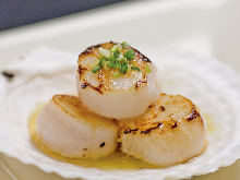 Scallop teppanyaki