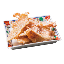 Chicken senbei (rice cracker)