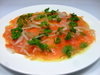 Homemade Smoked Salmon Carpaccio