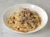 Fettuccine with Cream Sauce with Porcini Mushrooms & Guinea fowl Ragout