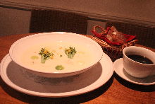 Soymilk cream soup