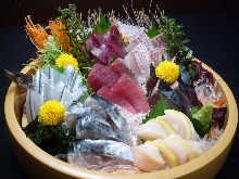 Assorted sashimi